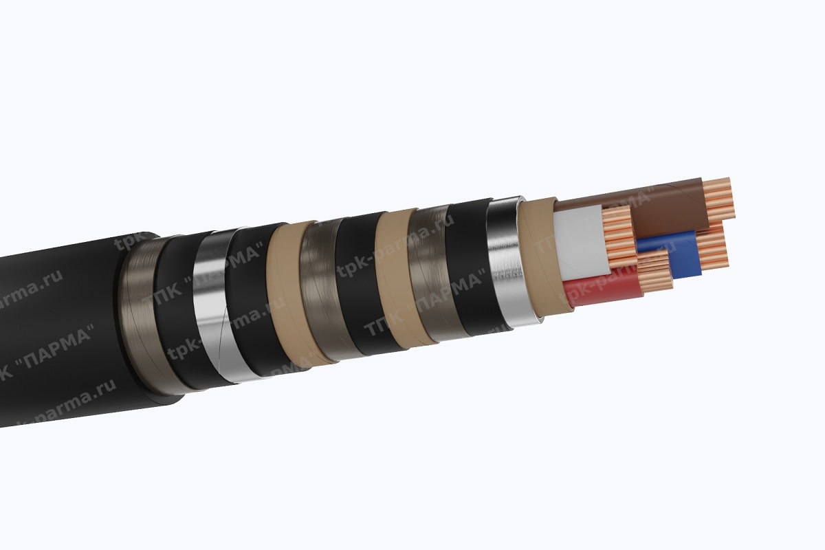 Фотография провода Кабель СБ2лШв 3х240+1х120 - 1кВ
