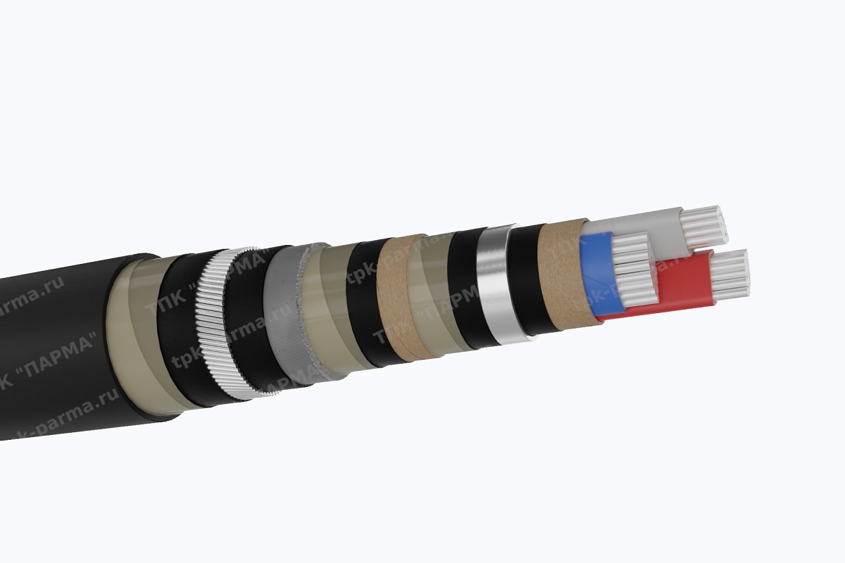Фотография провода Кабель ААП2лШв 3х16 - 10кВ