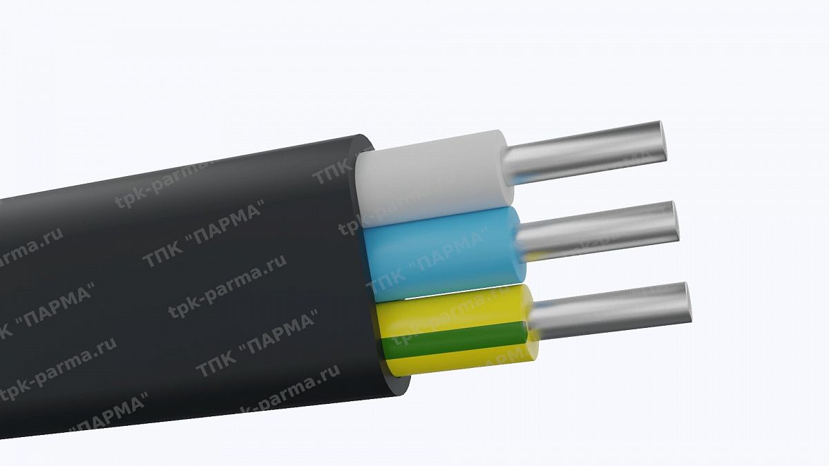 Фотография провода Кабель АВВГ-П 3х10 - 1кВ